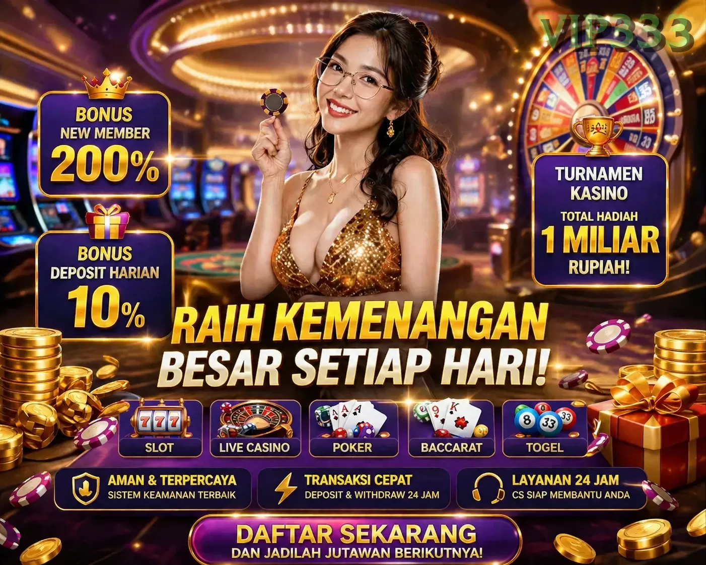 Login vip333 Sekarang Bonus Melimpah